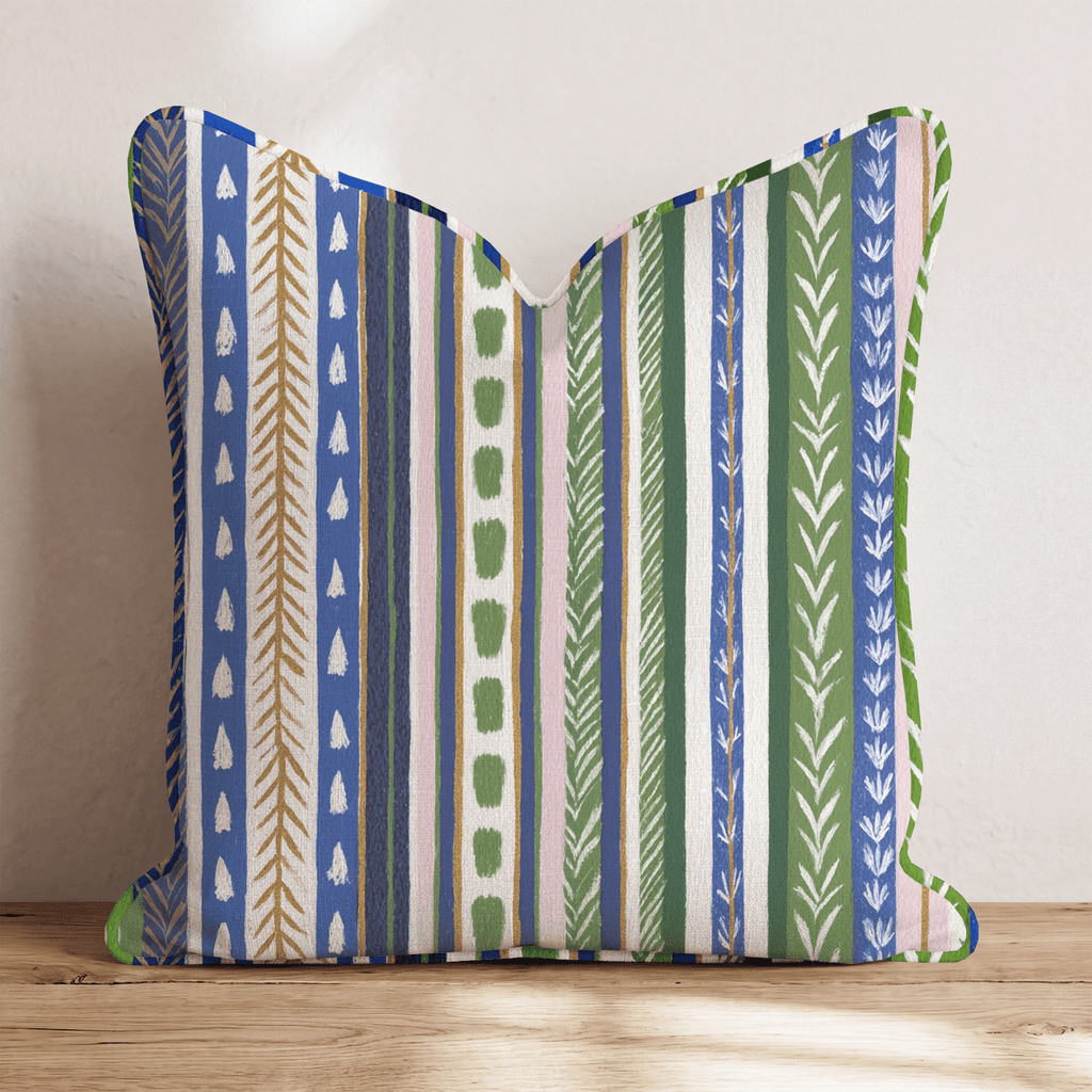 Cozy Stripes Throw Pillow - Hillcroft Home