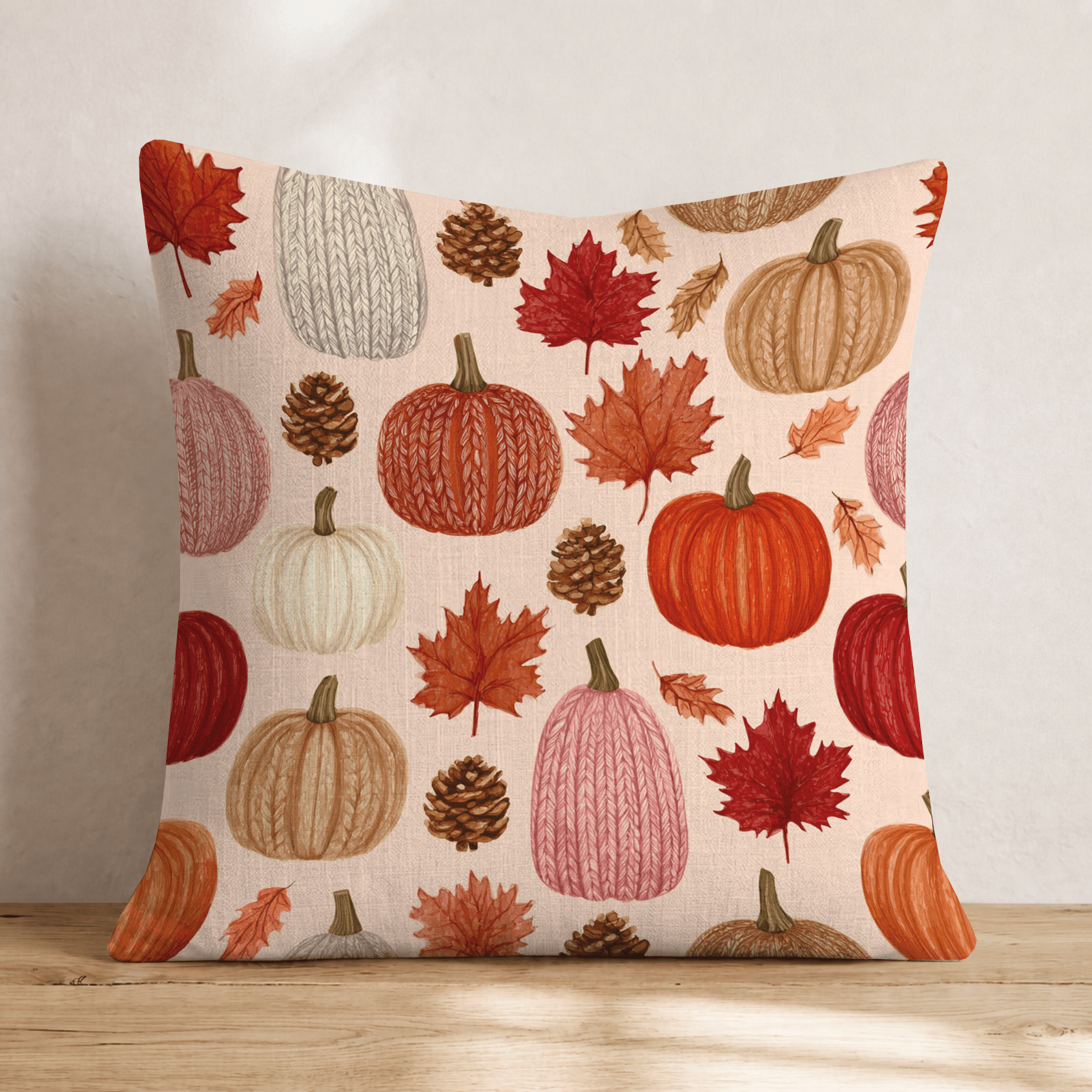 Cozy Up Pumpkin Throw Pillow - Hillcroft Home