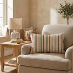Cozy Vibes Stripes Throw Pillow - Hillcroft Home