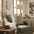 Cozy Vibes Stripes Throw Pillow - Hillcroft Home