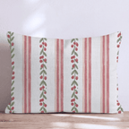 Cranberry Garland Throw Pillow throw pillow - Hillcroft Home