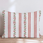 Cranberry Garland Throw Pillow throw pillow - Hillcroft Home