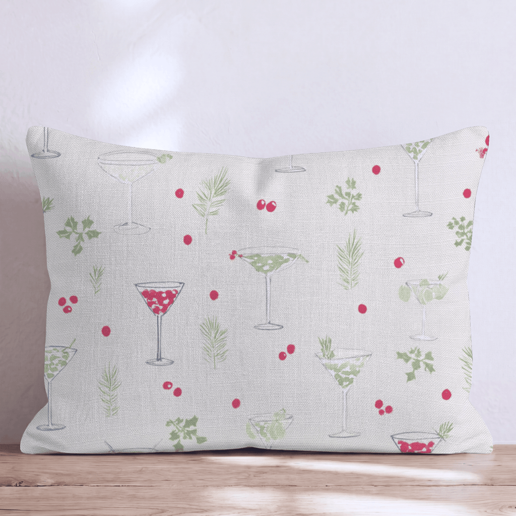 Cranberry Martini Scatter Throw Pillow - Hillcroft Home