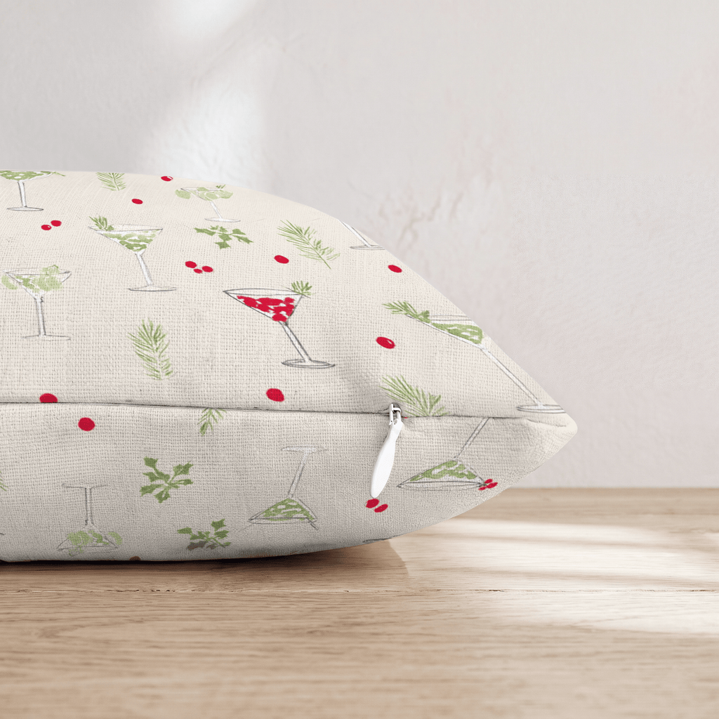 Cranberry Martini Scatter Throw Pillow - Hillcroft Home