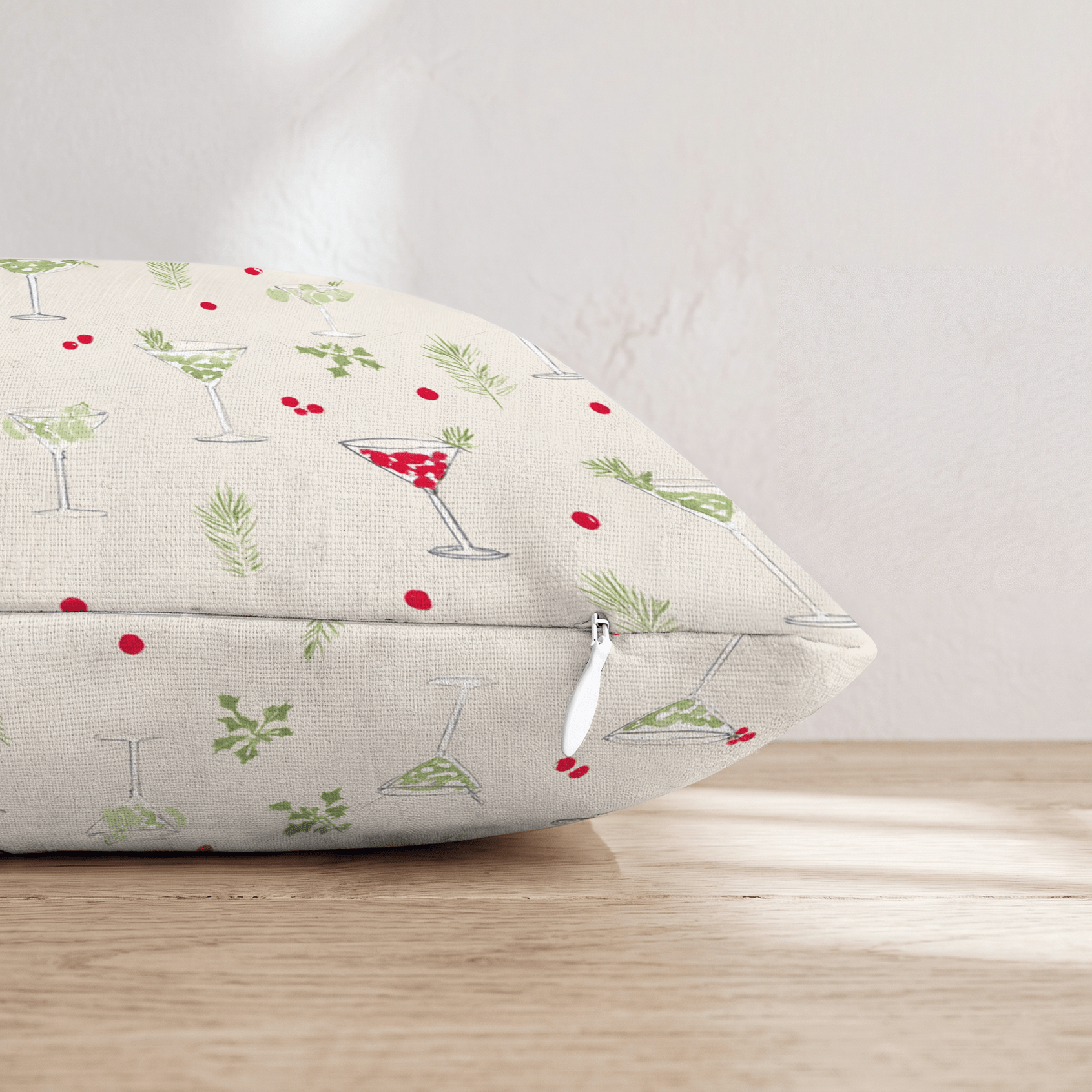 Cranberry Martini Scatter Throw Pillow - Hillcroft Home