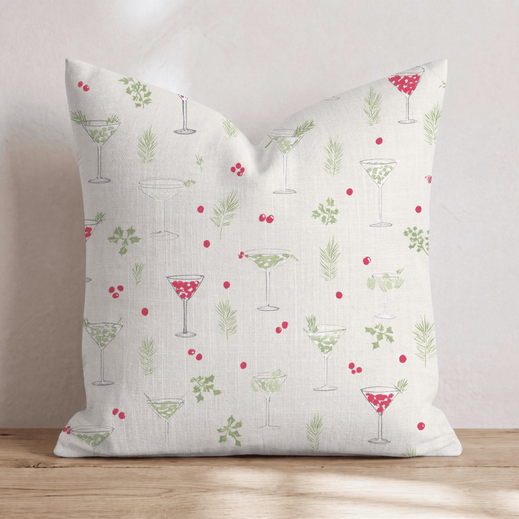 Cranberry Martini Scatter Throw Pillow - Hillcroft Home