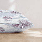 Cranberry Sailing Toile Throw Pillow - Hillcroft Home