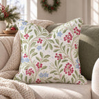 Cranberry Vine Throw Pillow throw pillow - Hillcroft Home