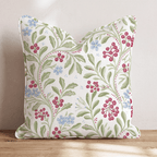 Cranberry Vine Throw Pillow throw pillow - Hillcroft Home