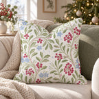 Cranberry Vine Throw Pillow throw pillow - Hillcroft Home