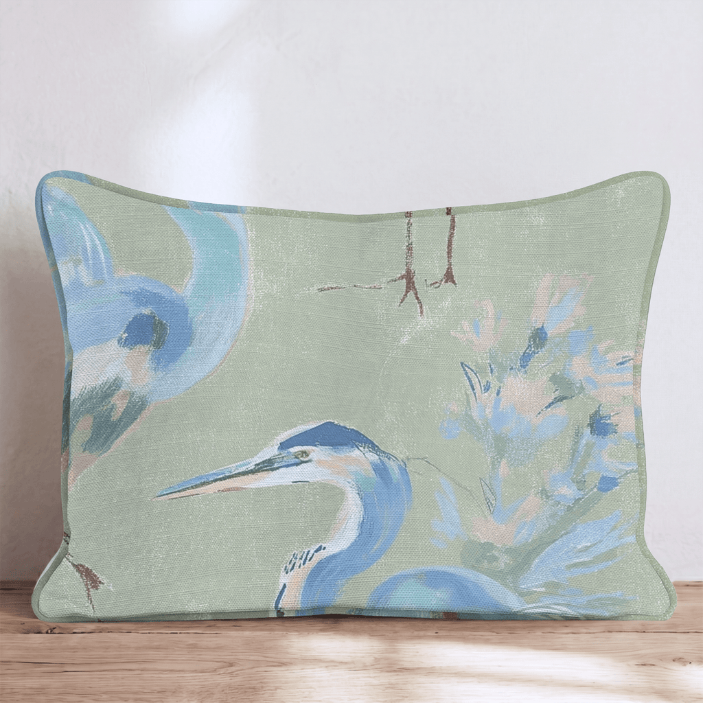 Crane Walk Throw Pillow - Hillcroft Home