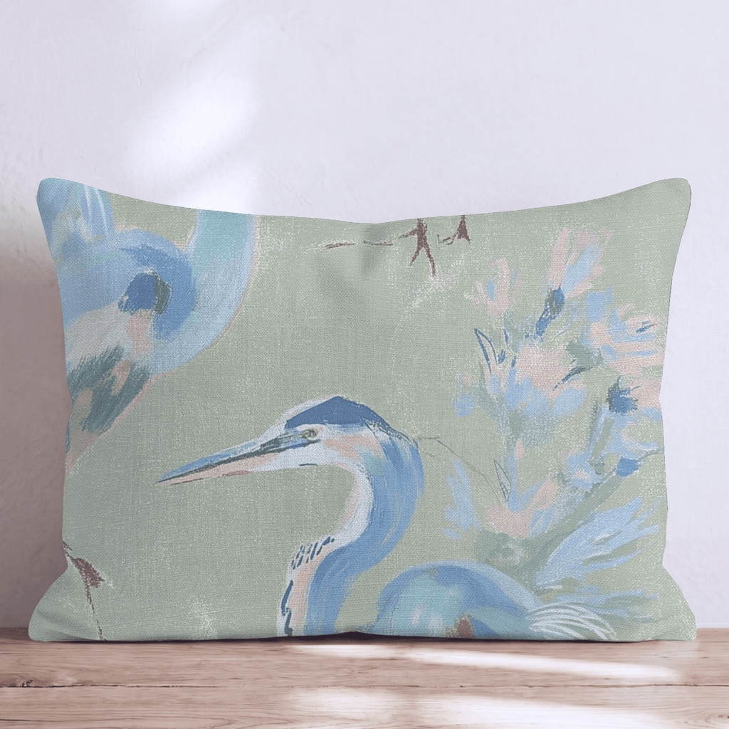 Crane Walk Throw Pillow - Hillcroft Home