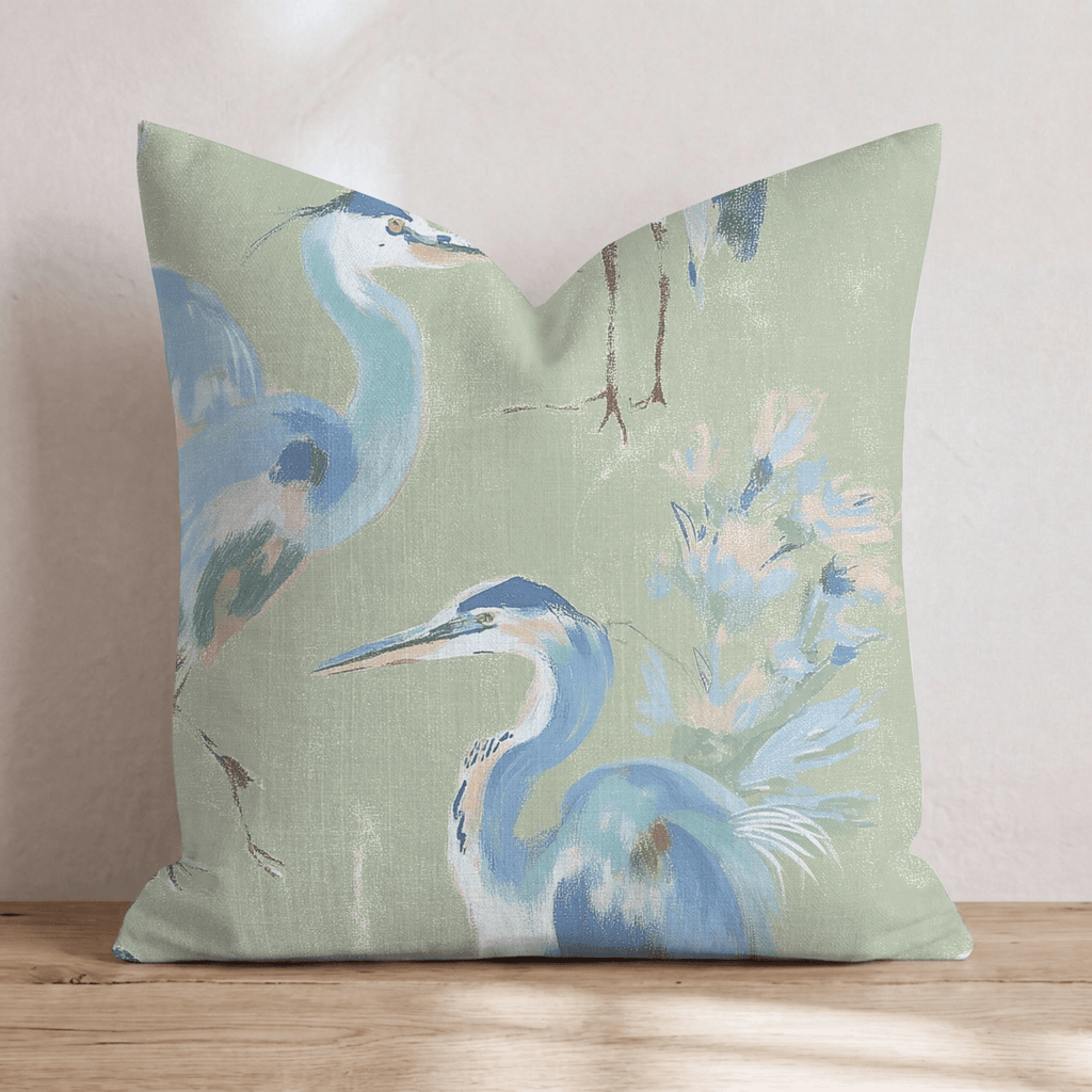 Crane Walk Throw Pillow - Hillcroft Home