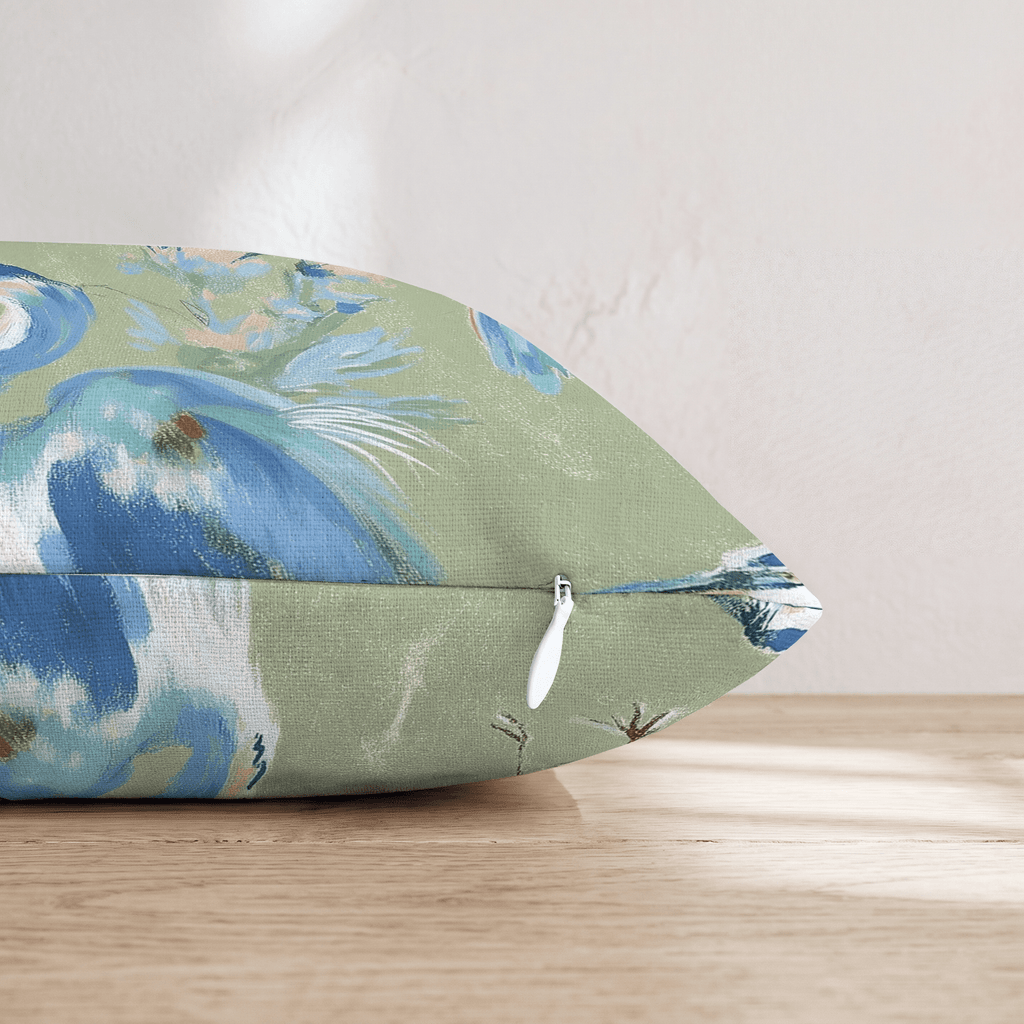 Crane Walk Throw Pillow - Hillcroft Home