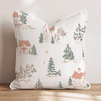 Cream and Silk Noel Throw Pillow - Hillcroft Home
