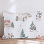 Cream and Silk Noel Throw Pillow - Hillcroft Home