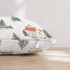 Cream and Silk Noel Throw Pillow - Hillcroft Home