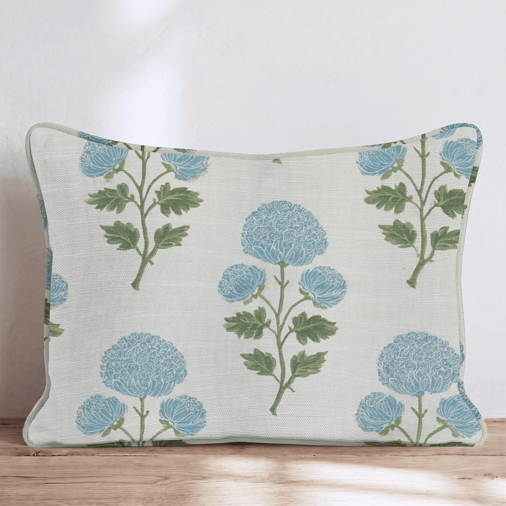 Cream Ornate Floral Throw Pillow - Hillcroft Home