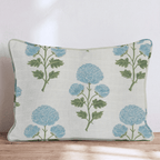 Cream Ornate Floral Throw Pillow - Hillcroft Home