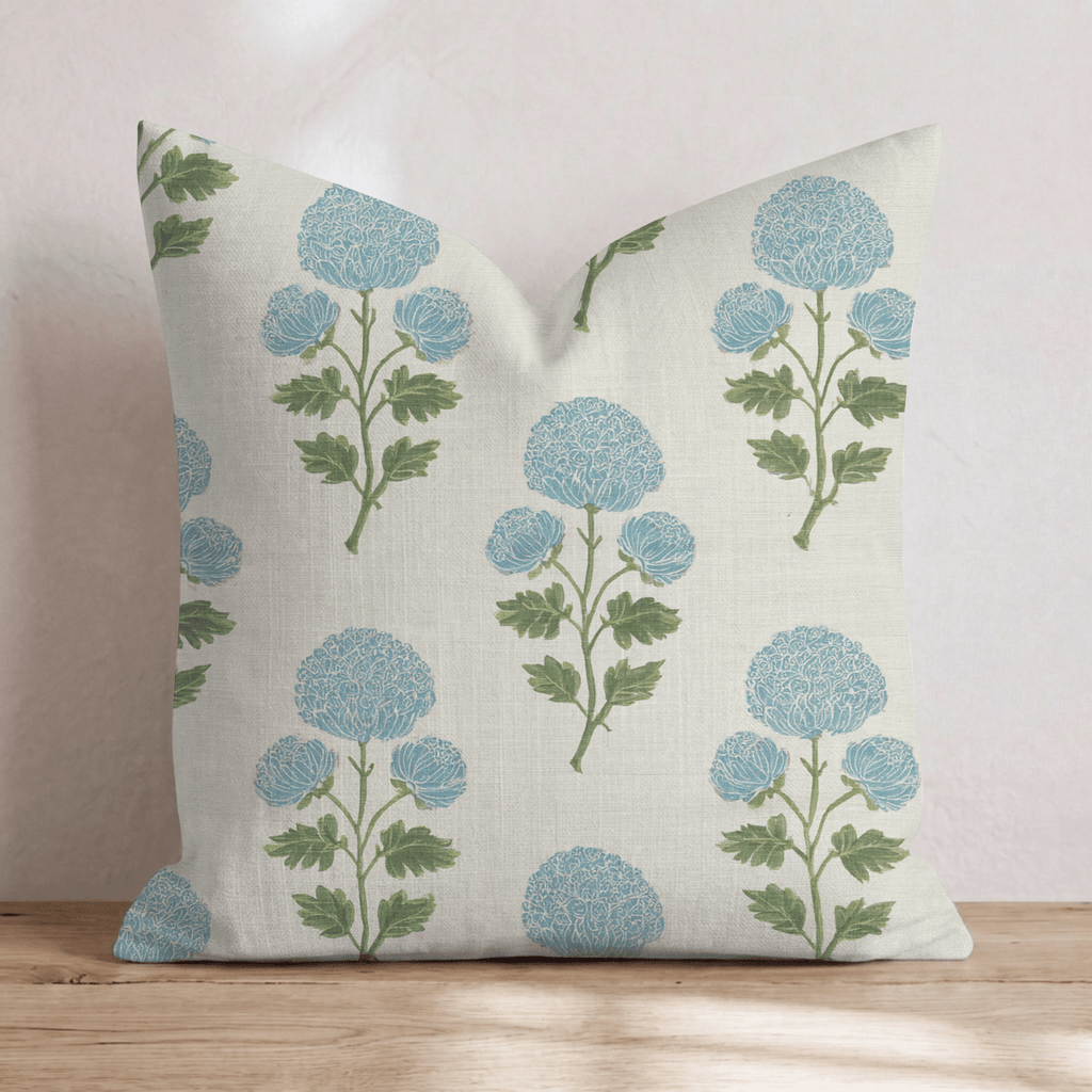 Cream Ornate Floral Throw Pillow - Hillcroft Home