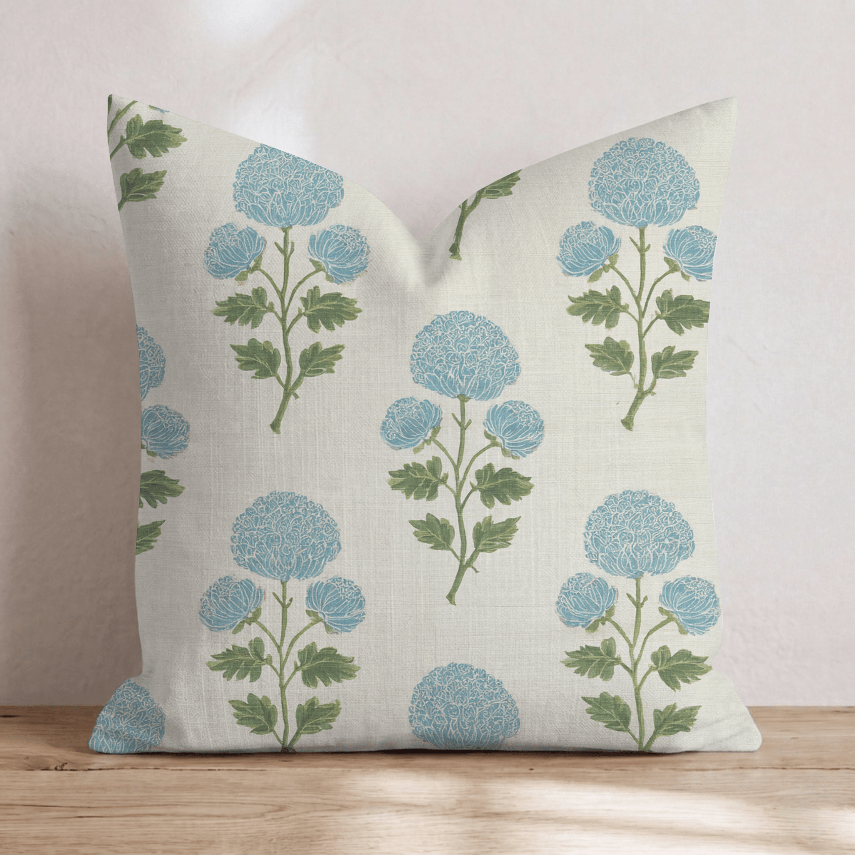 Cream Ornate Floral Throw Pillow - Hillcroft Home