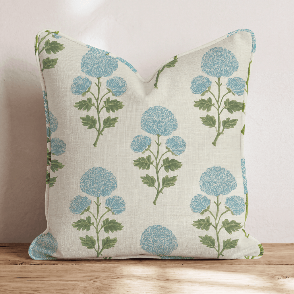 Cream Ornate Floral Throw Pillow - Hillcroft Home