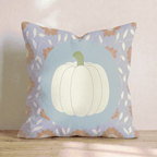 Cream Pumpkin Floral Throw Pillow - Hillcroft Home