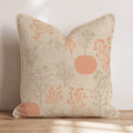 Cream Pumpkin on Linen Throw Pillow - Hillcroft Home