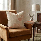 Cream Pumpkin on Linen Throw Pillow - Hillcroft Home