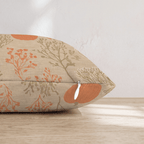 Cream Pumpkin on Linen Throw Pillow - Hillcroft Home