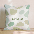 Create Abstract Green Throw Pillow - Hillcroft Home