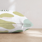 Create Abstract Green Throw Pillow - Hillcroft Home