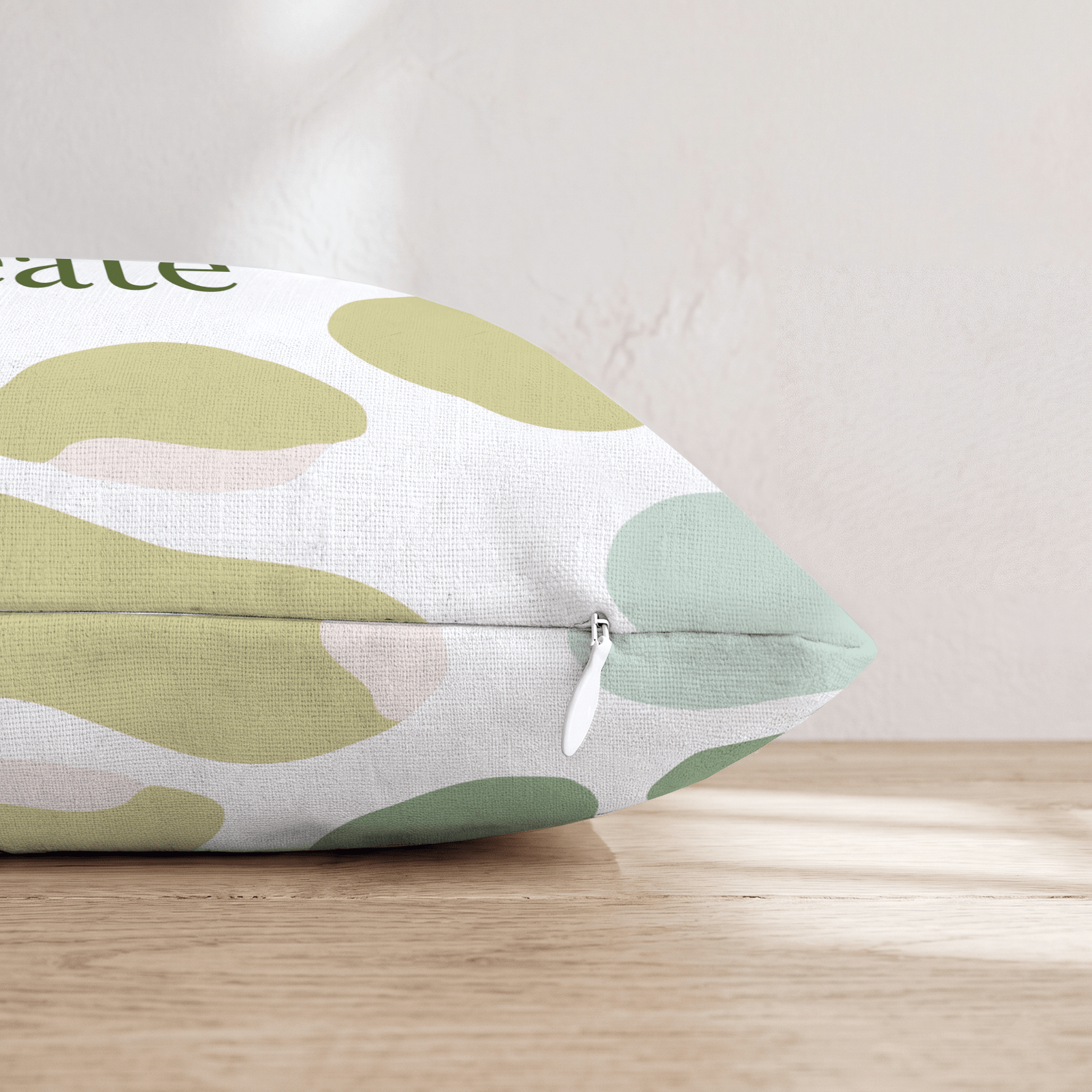 Create Abstract Green Throw Pillow - Hillcroft Home