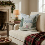 Crescent Moon Stone Cottage Throw Pillow - Hillcroft Home