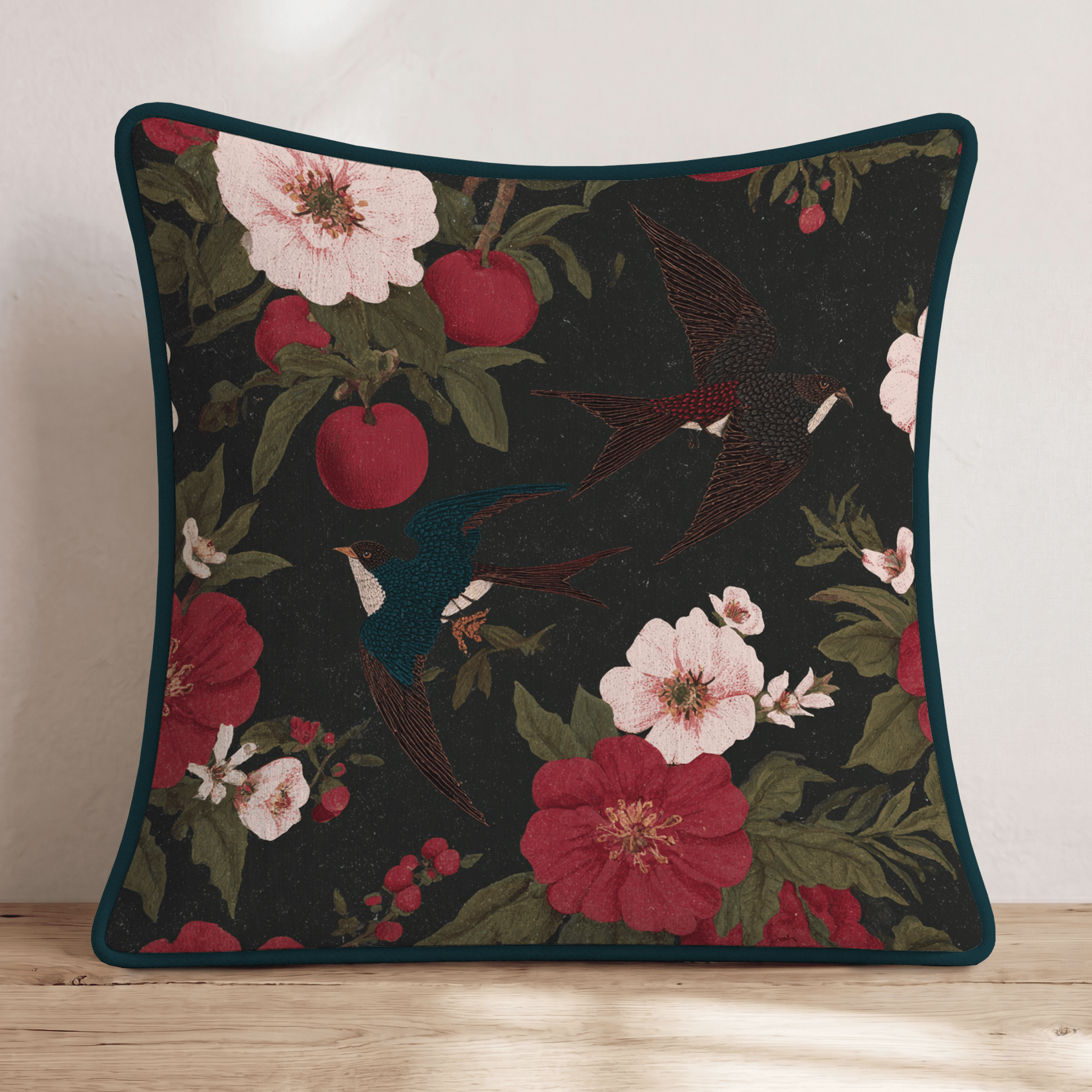 Crimson Harvest Throw Pillow - Hillcroft Home
