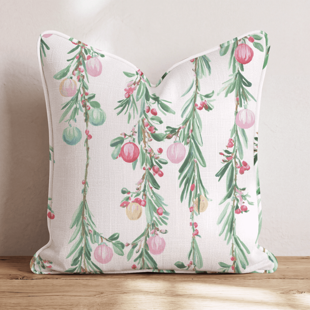 Crimson & Pine Throw Pillow - Hillcroft Home