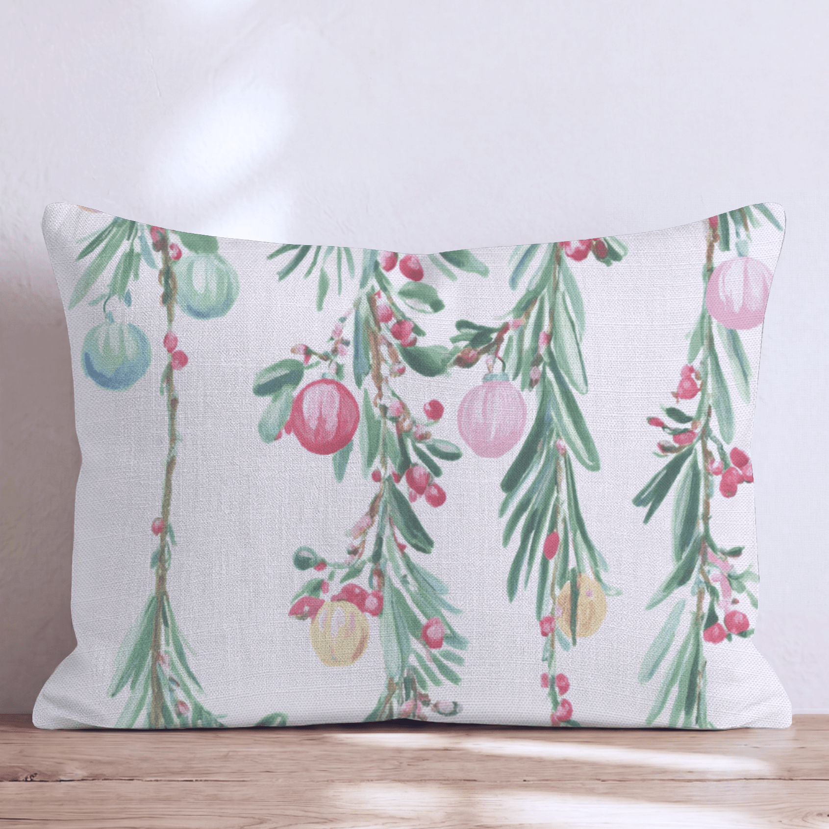 Crimson & Pine Throw Pillow - Hillcroft Home