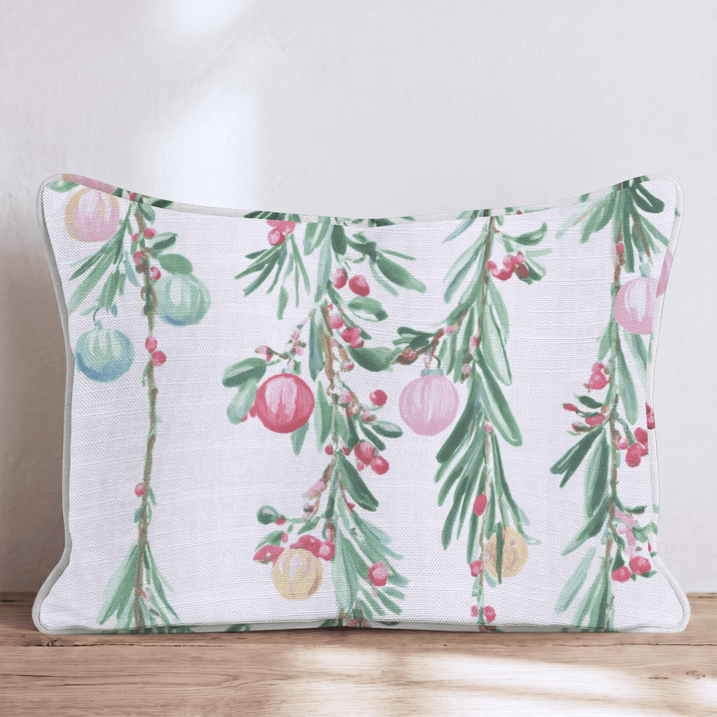 Crimson & Pine Throw Pillow - Hillcroft Home