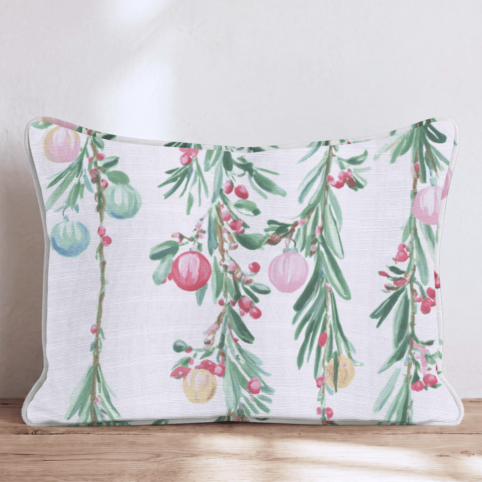 Crimson & Pine Throw Pillow - Hillcroft Home