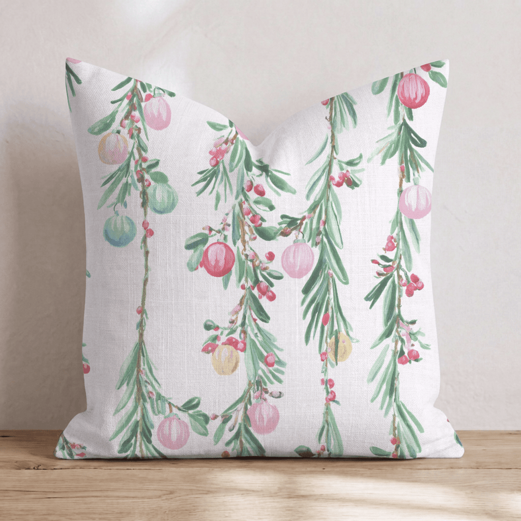 Crimson & Pine Throw Pillow - Hillcroft Home