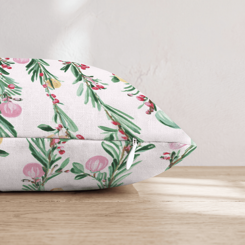 Crimson & Pine Throw Pillow - Hillcroft Home