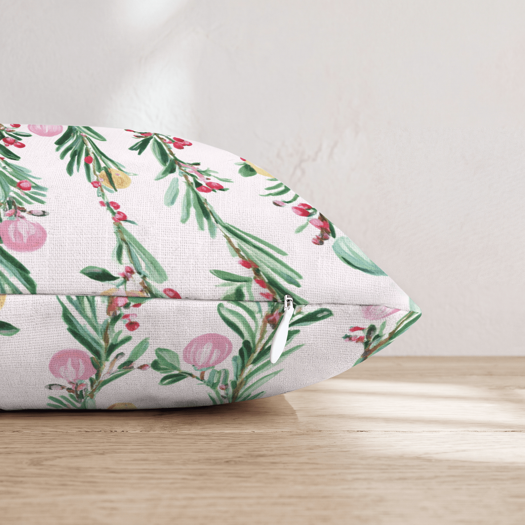 Crimson & Pine Throw Pillow - Hillcroft Home