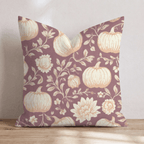 Crimson Pumpkin Toile Throw Pillow - Hillcroft Home