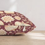 Crimson Pumpkin Toile Throw Pillow - Hillcroft Home
