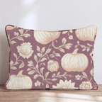 Crimson Pumpkin Toile Throw Pillow - Hillcroft Home