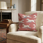 Crimson Run Pointer Throw Pillow - Hillcroft Home
