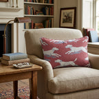 Crimson Run Pointer Throw Pillow - Hillcroft Home