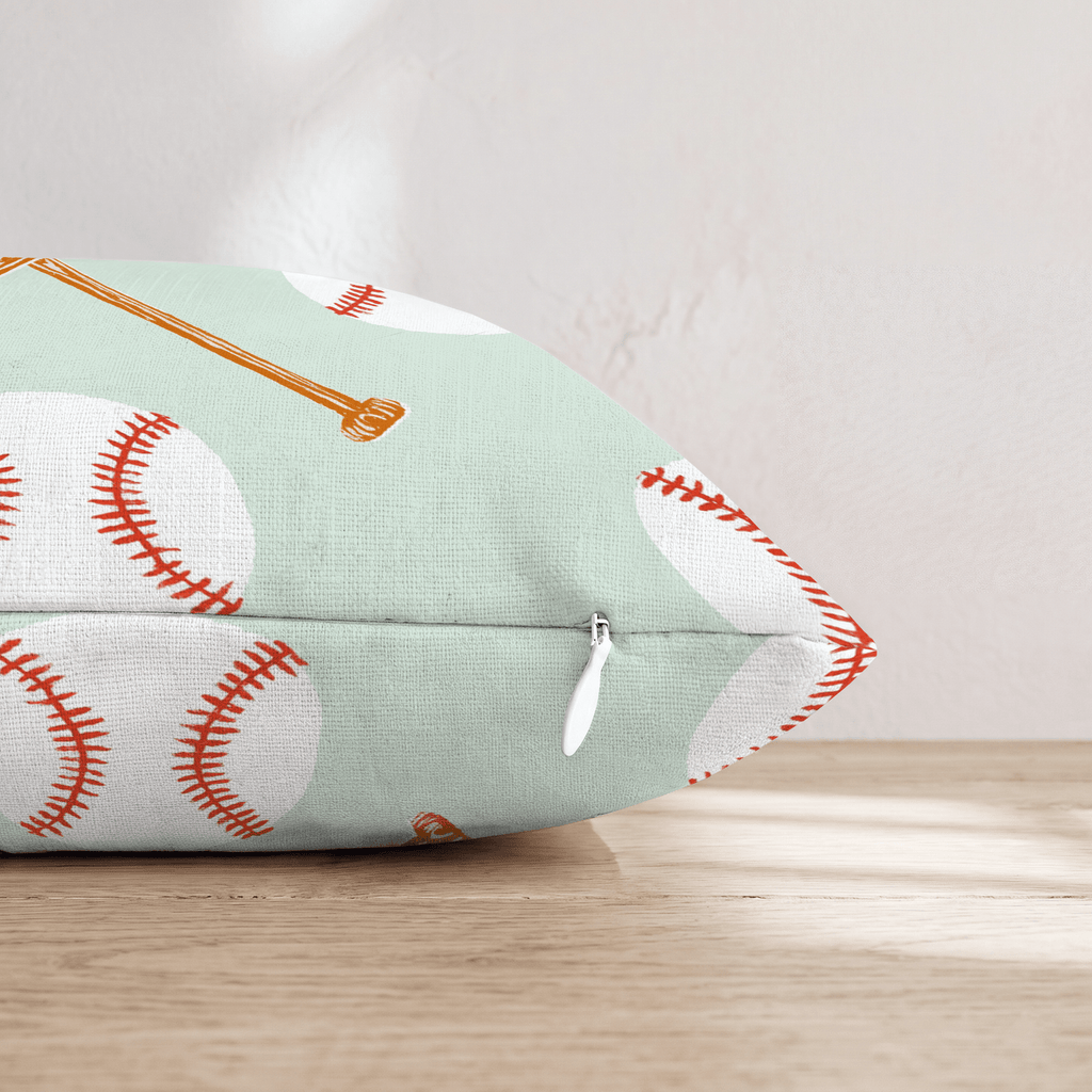 Criss Cross Bats Throw Pillow - Hillcroft Home