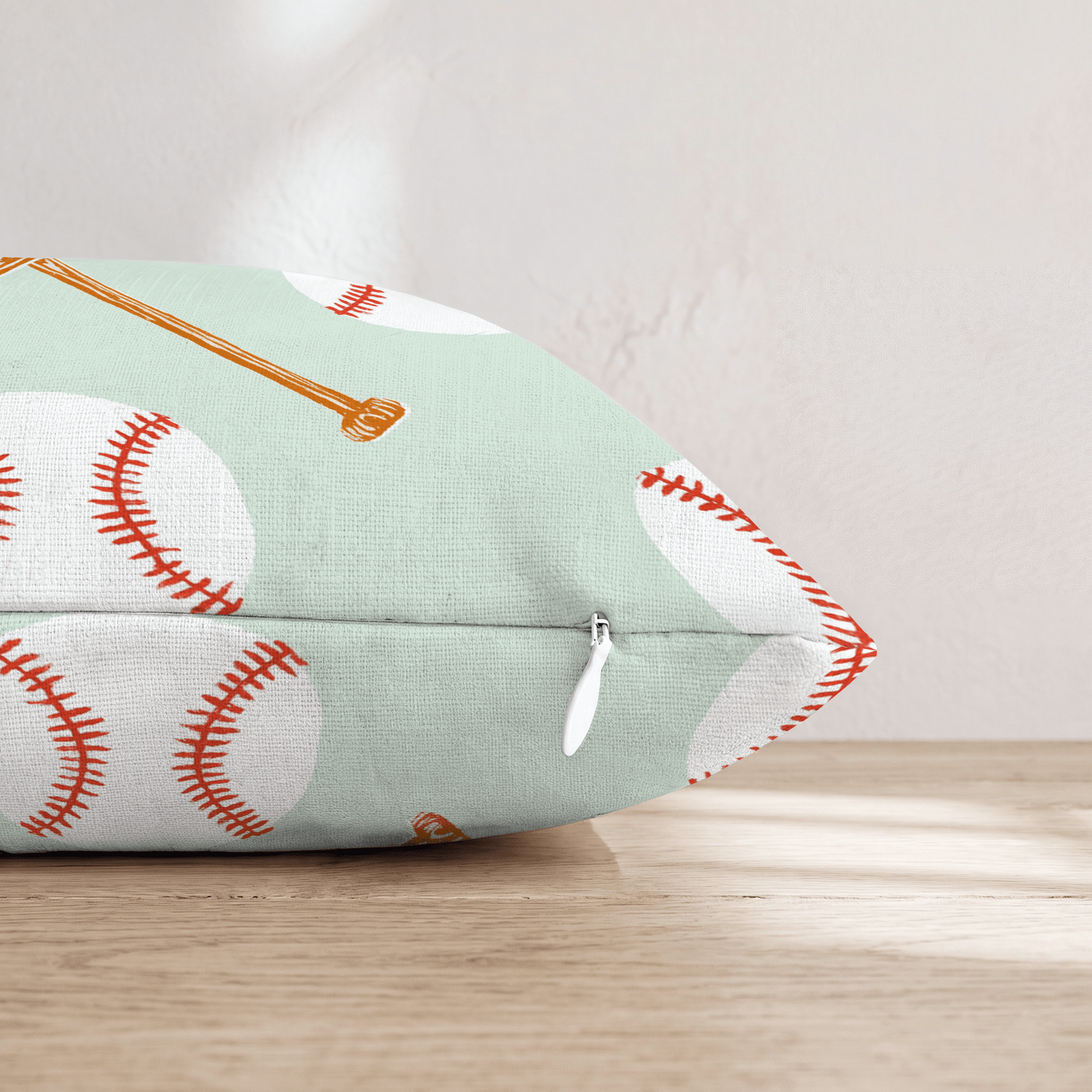 Criss Cross Bats Throw Pillow - Hillcroft Home