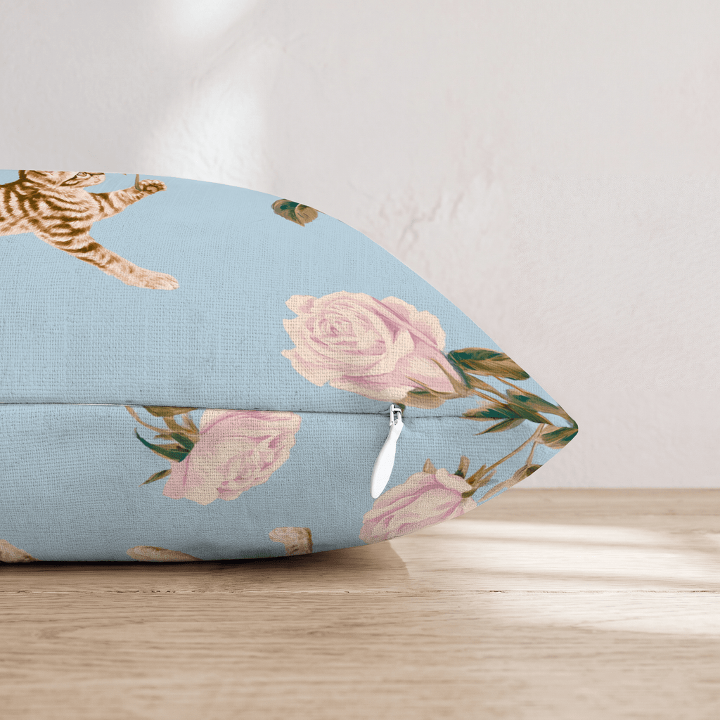 Curious Kitten Throw Pillow - Hillcroft Home